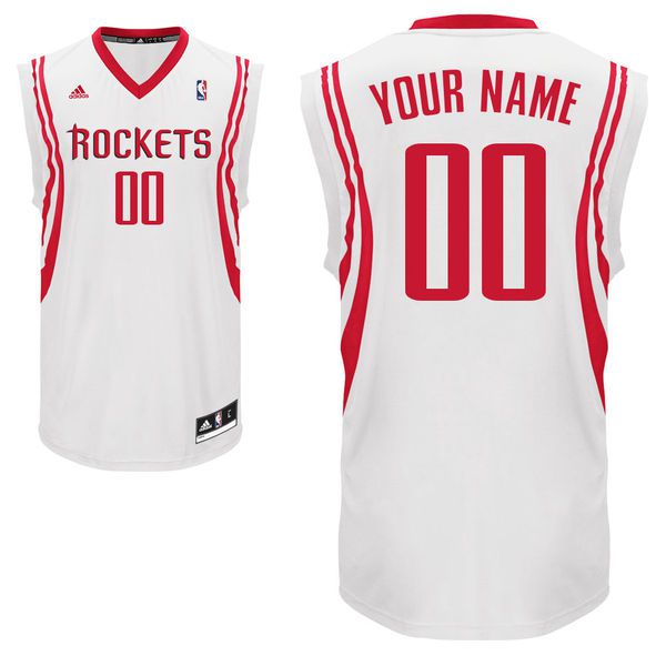 Adidas Houston Rockets Youth Custom Replica Home White NBA Jersey->customized nba jersey->Custom Jersey